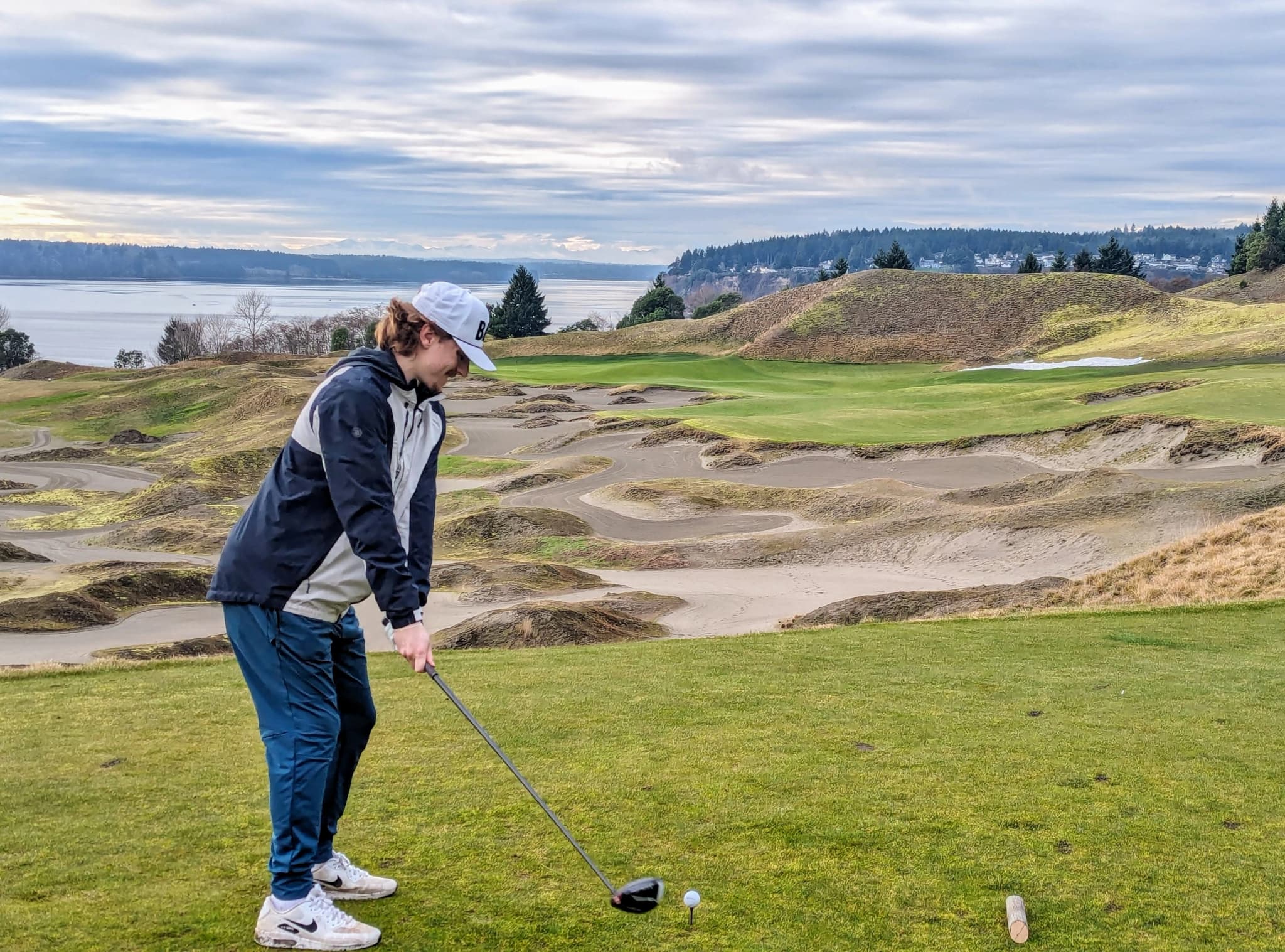 Young golfer on the course