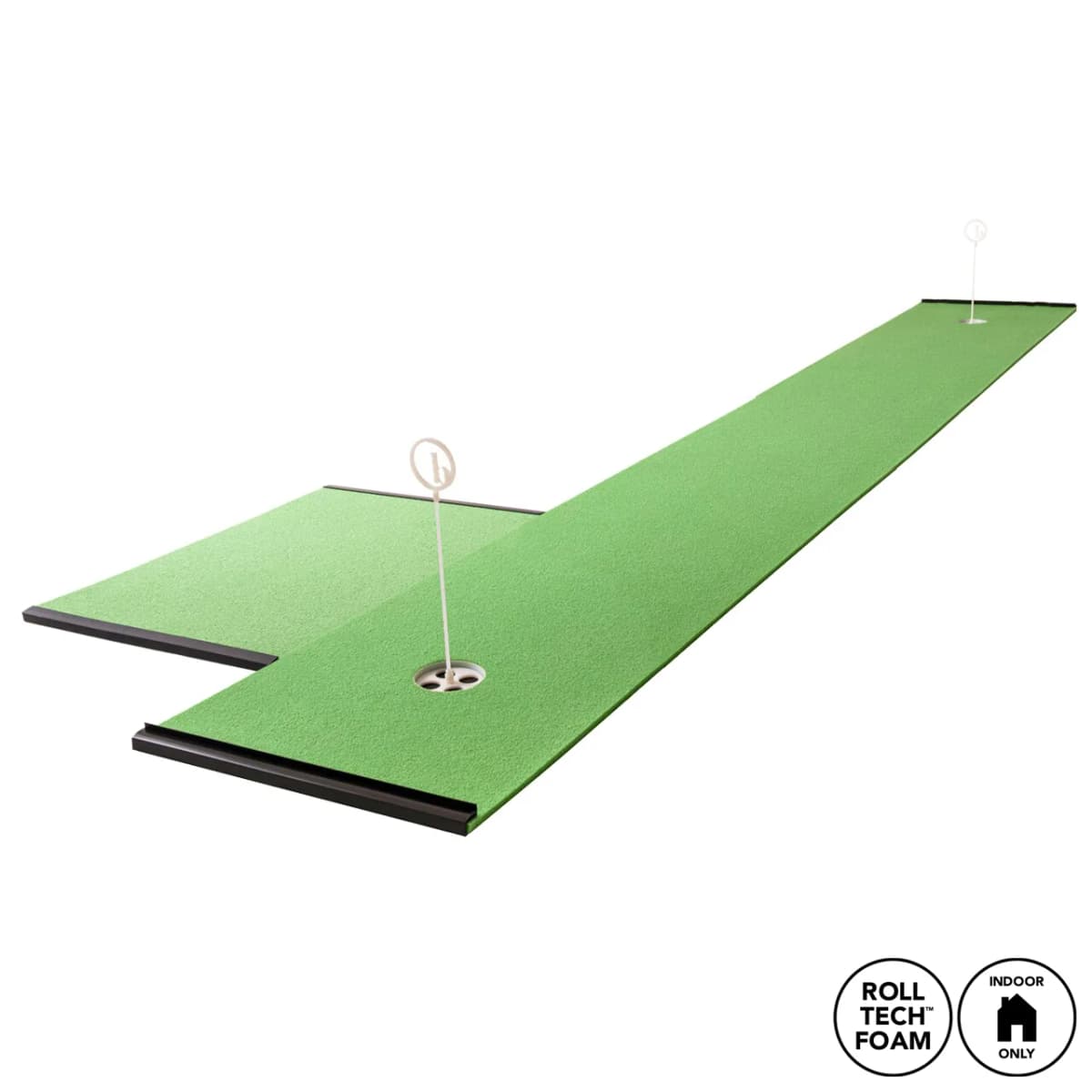 2' x 10' Putting Mat + Stance Mat Package - Indoor RollTech™ Green