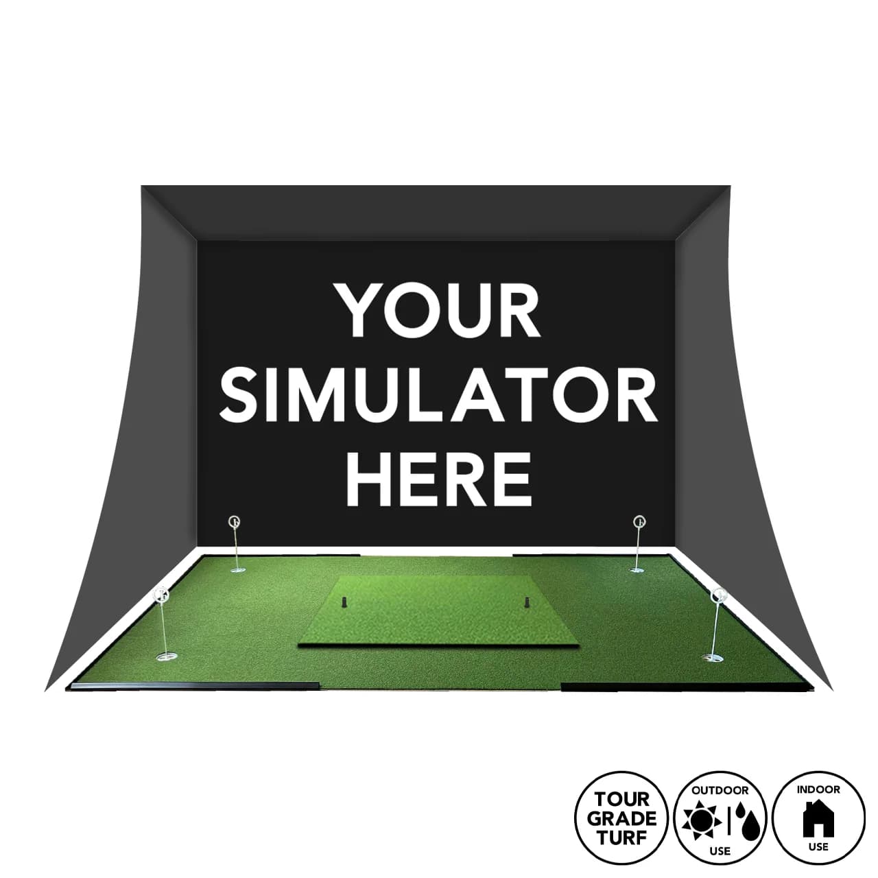 Golf Simulator Putting & Hitting Turf