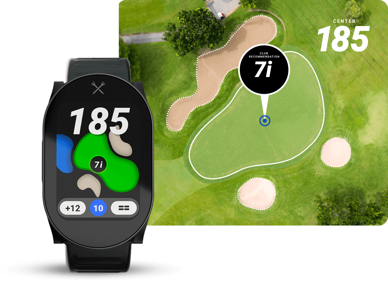 Blue Tees PlayMaker+ GPS Golf Watch - Main feature image